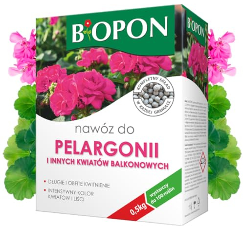 Concime per gerani piante fiorite 0,5kg - fertilizzante granulare vaso giardino