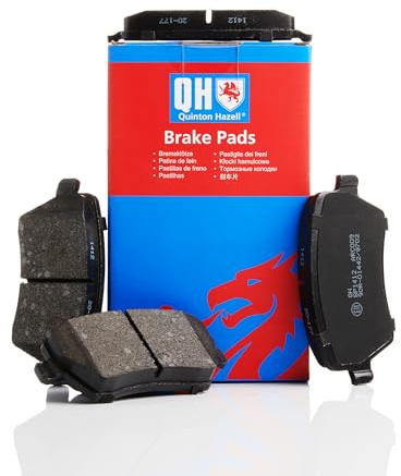 Quinton Hazell Brake Pad Set - 4 OEM Quality Direct Fit Replacement Brake Pads for Single Axle - Front - BP1412