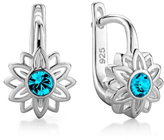 butterfly Mädchen Damenohrringe Echt Silber Türkis Blume Öko-Verpackung Geschenke