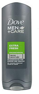 DOVE Gel douche Men+Care Extra Fresh - Lot de 3 (3 x 250 ml)