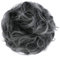 CAISHA Scrunchie Haarteil Haargummi Dutt Haarverdichtung Groß Emilia Gewellt Unordentlich DM15cm Aschgrau Mix G26E