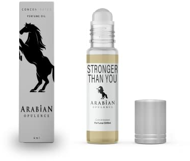 Arabian Opulence FR269 Stronger Than You Roll-on Parfümöl, konzentriertes Duft-Körperöl, langanhaltendes Parfüm auf Ölbasis für Herren, Reisegröße, alkoholfrei, weiches Parfümöl-Flasche, 6 ml