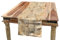 ABAKUHAUS Erdfarben Tischläufer, Herbst-Blatt-Laub, Esszimmer Küche Rechteckiger Dekorativer Tischläufer, 40 x 180 cm, Hellbraun Beige