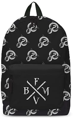 Bullet For My Valentine Klassischer Rucksack mit Schwerkraftmuster, 43 x 30 x 15 cm, offizielles Lizenzprodukt, Schwarz, M, Casual