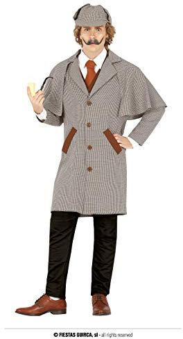 FIESTAS GUIRCA Disfraz de Detective para Hombre Adulto Talla Mediana