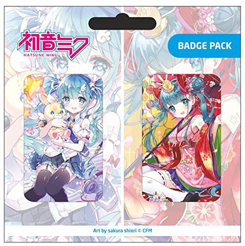 POPbuddies Hatsune Miku Pin Badges 2 Pack B