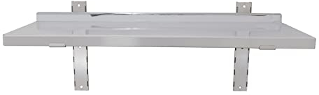 TAIMIKO Professionelles Wandregal aus Edelstahl (100 x 30 cm)