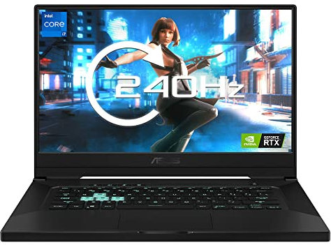 ASUS 15.6 INCH Thin Bezel FHD WV IPS 144Hz i5-11300H 8GB 512GB PCIE-SSD RTX 3060 V6G Grey Metal RGB 1 Zone 76 Whr, Black