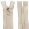 AERZETIX - C61849 - Satz mit 10 Reißverschlüssen unsichtbar 60cm Nicht trennbar - reißverschluß mit Gestell - Farbe hell beige - Lederwaren Jeans Hosen Kleid Rock Schieber kleidungsstück nähen