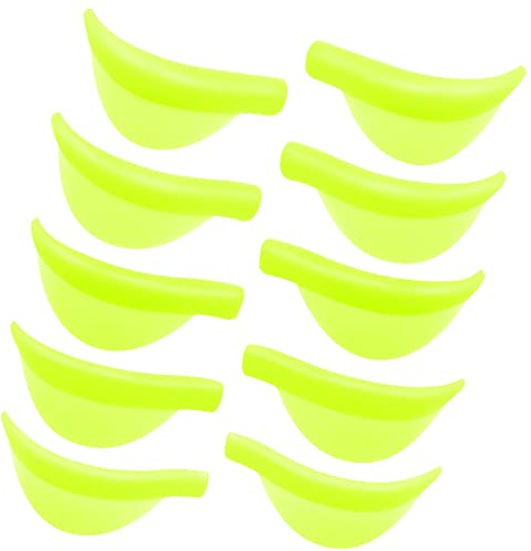 Libeauty Wimpernlifting Pads, 10 Stück Lash Lift Shields, Silikon Dauerwelle Pad, Xs/S/M/L/Xl, 5 Größen, Wiederverwendbare Weiche Wimpernhebestangen für Wimperndauerwelle (Orange)
