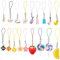 BENECREAT 18 piezas accesorios de encanto para teléfono, piruleta de mariposa, té con leche, resina colorida, colgador para teléfono móvil, mochila, cartera, llavero