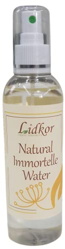 LIDKOR Immortellenwasser Spray 200 ml - Naturrein Gesichtsspray mit Immortellenöl - Vegan - Gesicht Immortelle Toner - Gesichtswasser ohne Alkohol - Bio Immortellenwasser - Blumenwasser Körperspray