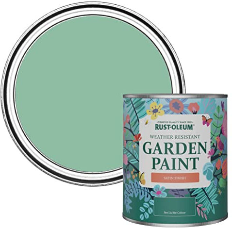 Rust-Oleum Green Mould-Resistant Garden Paint In Satin Finish - Wanderlust 750ml