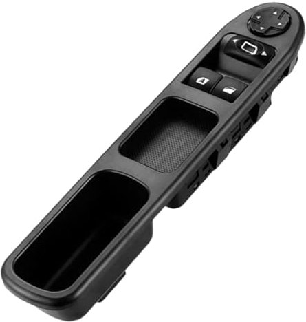 GEEANDLY Interruptores de botón Mando Elevalunas del conductor 6554.QC 6554QC Compatible con Peugeot 207 para Citroën C3 Picasso