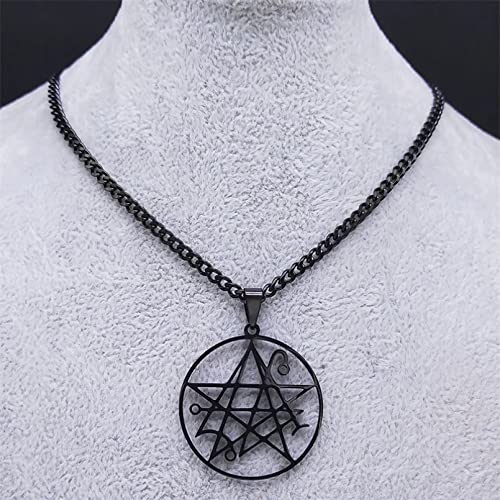 DFRIZ Halskette anhänger schmuck Necronomicon Music Band Halskette Satanischer Anhänger Lovecraft Cthulhu Patchesatanic PIN Schmuck