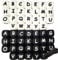 52 Pcs Silicone Letter Beads, MaehSab 12mm Square A-Z Letter Beads, Silicone Alphabet Beads for Keychain Making, Silicone Letter Beads for DIY Bracelet Making, White Black
