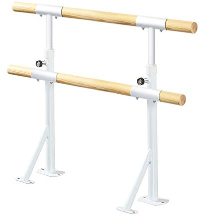 Vertikaler Tanzstab, verstellbare Landung, festes Tanztraining, Beinpresse, Ballettstange, Studio-Kids-Erwachsene-Gymnastikausrüstung (weiß 1 m)