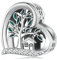 Stammbaum Charm Anhänger für Pandora-Armband,925 Sterlingsilber, Herz Haus Charm Perle, Damen und Mädchen-Schmuckgeschenk