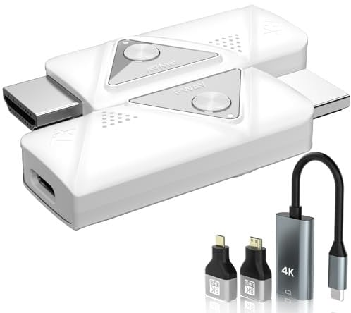 PWAYTEK Trasmettitore e ricevitore HDMI senza fili, kit di estensione wireless HDMI portatile 1080p per Streaming video e Audio Da Un Laptop/PC/TV Box/proiettore