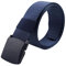 Herren Gürtel, Elastisch Lang 125 Cm mit Schnalle Herren Gürtel Leather Belt Ohne Löcher Breit Stufenlos Verstellbar Vintage Leder Gürtel Ledergürtel Automatik Schwarz Herren-Gürtel Arbeitsgürtel