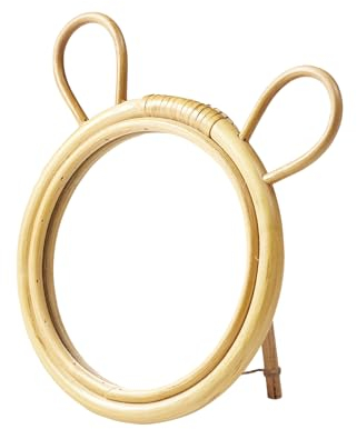 VERTBAUDET Rattan-Spiegel Bär, zum Aufstellen