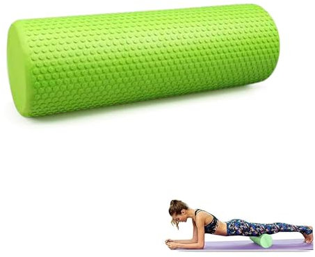 Rodillo Masajeador de Espuma para Terapia y Masaje Muscular - Fitness, Pilates y Yoga - Cilindro de Gomaespuma para Alivio de Dolores y Entrenamiento - 45x15cm