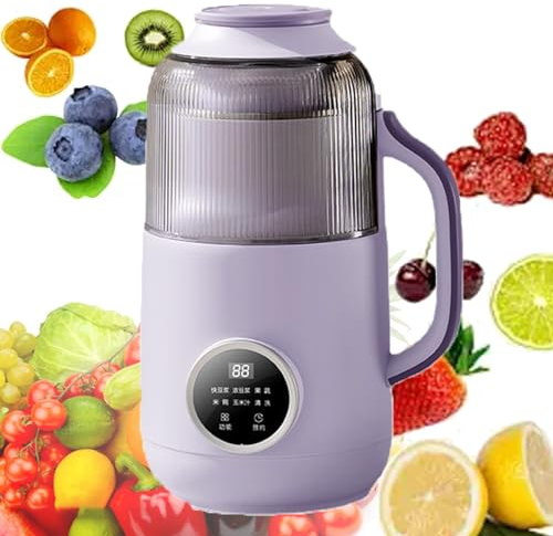 Electric High Speed Blender, 800Ml Wall Breaking Machine with 12-hour Reservation, Anti-overflow Soundproof Warehouse, Automatic Soy Milk Machine