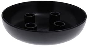 Kerzenhalter 4fach Granholmen Storefactory, schwarz, Durchmesser 21cm