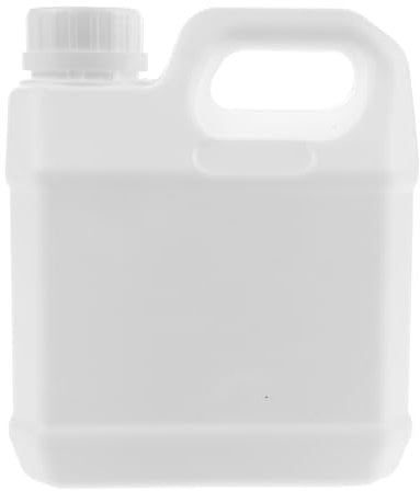 PRETYZOOM 1 Liter Jug with Handle, Engine Oil Storage Bottle with Resistant Lid Empty Bottle Jug Water Storage Containers for Soaps Detergents Liquids