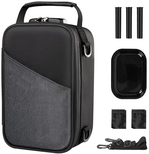 Kazaigou 16-in-1 Smell Proof Stash Bag with Combination Lock | Lockable Smell Proof Box with Rolling Tray, 5-Layer Carbon Odour Control, for Herbs & Spices, Great for Travel Home and Gift