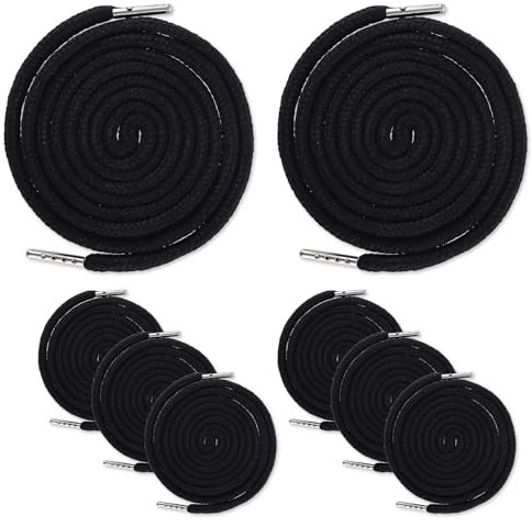 cobee Lot de 8 cordons de rechange pour sweat à capuche, cordon de serrage de rechange pour pantalon de survêtement (noir)