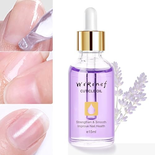 MrCuvaryas Nail Cuticle Oil, Nagelpflegeöl Nagelöl Pflege für Nägel & Nagelhaut, SPA Naturkosmetik Maniküre Naildesign Hände, Nagelhautöl Nagelstärkungsöl mit Bio-Ölen & Vitamin E, 15ml (Lavendel)