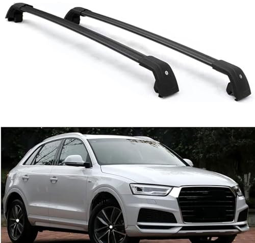 MJHVGTFRF Auto Dachträger für Audi Q3 SUV 2011 2012 2013 2014 2015 2016 2017 2018, Roof Rack Dach Rack Abdeckung Fahrradträger Dachboxen Querträger Relingträger Zubehör