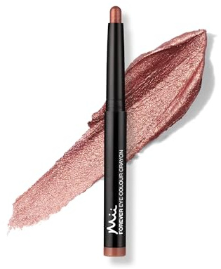 Mii Cosmetics Forever Eye Colour Crayon | Long-Lasting Cream Eyeshadow Stick | Highly Pigmented & Crease-Resistant | Multipurpose to Shape, Define, & Line Eyes | Copper with Pink Shimmer | Copper Glow