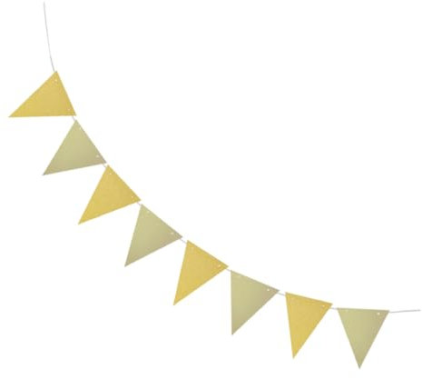 WESIEVYA 3 Meter Geburtstagsbanner Glitzer-wimpelfahnen Girlande Luftschlangen Babyzimmer Hängedeko Für Geburtstagspartydekoration