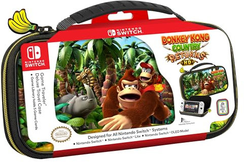 RDS Industries Game Traveler Dk Country Returns Deluxe Travel Case Switch/Lite/OLED (électronique uniquement)