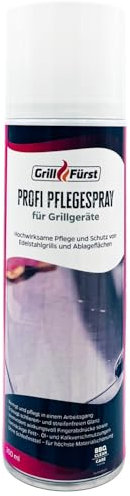Grillfürst Profi Pflegespray für Grillgeräte, 300 ml - hochergiebiges Spray für strahlenden Glanz