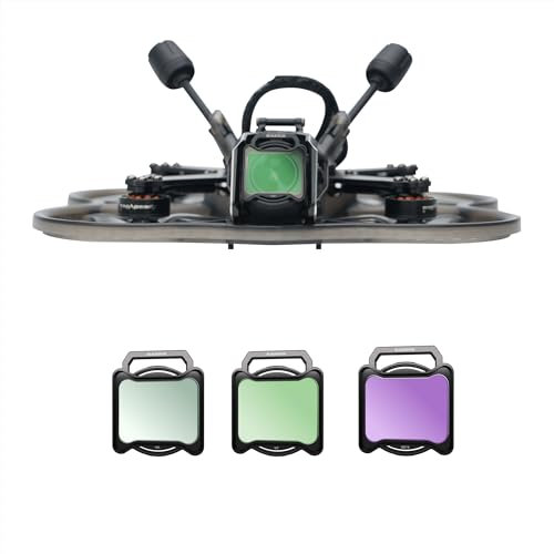 BLAUEOCHI ND-Filter-Set für DJI O4 Air Unit/AVATA Filter, 3er-Pack UV/CPL/ND16 für FPV-Drohnen Objektiv Snap-In-Design