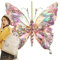 Ornamenti a farfalla per albero – farfalla | arcobaleno farfalla | fodera in acrilico acrilico 2D decorazione animali Catcher Sun Animal decorazione glitter 2D arcobaleno gioielli