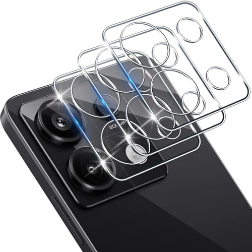Xunzii Protector de Lente Cámara para Xiaomi Redmi Note 13 Pro 5G [3 Piezas], Dureza 9H Cristal Templado Protector de Cámara HD, Anti-Rasguños 3D Vidrio Templado película de cámara-Transparente
