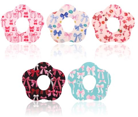 25pcs Sensor Covers for Dexcom G7, Waterproof CGM Overpatch with Holes Bow Pattern Sensor Stickers Monitor Adhesive Patches Compatible with Dexcom Accessories (5 Styles)
