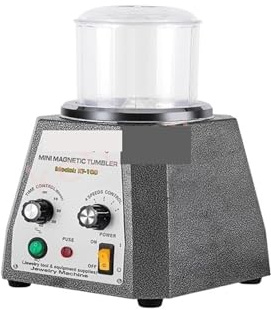 Lucidatrice, Lucidatrice for gioielli con buratto magnetico KT-198, mini macchina for la finitura dei metalli, lucidatrice for parti in oro di precisione AC per gioielli, metallo, legno(KT100)