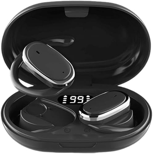 Ecouteurs Bluetooth sans Fil Sport,Oreillette Bluetooth 6.0 avec 3D HiFi Stéréo,Écouteur sans Fil Antibruit,IP8 Étanche Oreillette,USB-C Charge Rapide,Open Ear Ecouteurs,pour iPhone/Android/Samsung