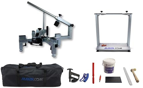 MAX2H® Reifenmontiergerät MG-2 Plus mit Wuchtbock Plus und Starterpaket (Klebegewicht schwarz) und Tasche