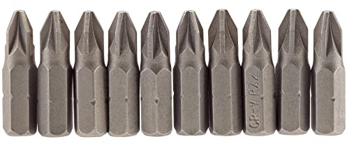 Draper 64048 No.2 1/4 Hex PZ Type Insert Bit 25mm Long (10 Piece)