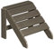 NEG Design Adirondack Fußbank MARCY täuschend echte Holzoptik, wetterfest, UV- und farbbeständig braungrau