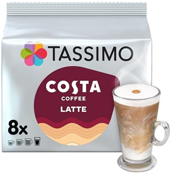 Tassimo Costa Latte Coffee Pods 1x 8
