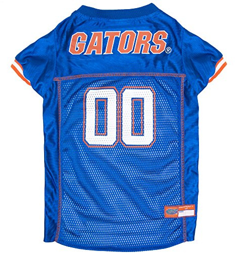 Pets First NCAA College Florida Gators Mesh Jersey for DOGS & CATS, Large. Licensed Dog Jersey with your Favorite Football/Basketball College Team