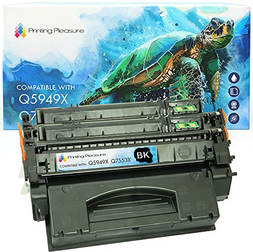 Printing Pleasure 2 Toner kompatibel zu Q5949X 49X für HP LaserJet 1160 1320 1320N 1320NW 1320TN 3390 3390AIO 3392AIO - Schwarz, hohe Kapazität