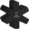 Chefarone Pan Protector to Avoid Scratching - Set of 5 Pot Protectors for Stacking - Perfect for Non Stick Pans, Saucepans, Stoneware Skillets - Anti Scratch 38 cm (Grey)